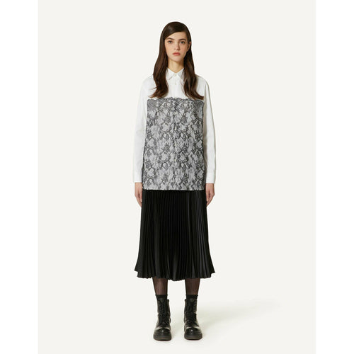 Load image into Gallery viewer, COTTON POPLIN AND LACE SHIRT - Yooto

