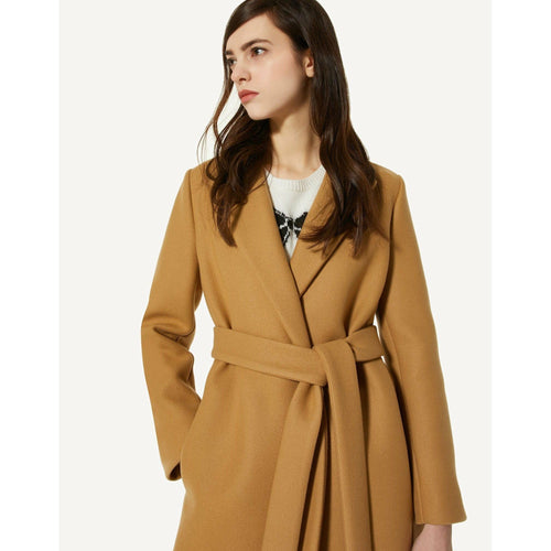 Load image into Gallery viewer, BELTED DOUBLE WOOL-CASHMERE COAT - Yooto
