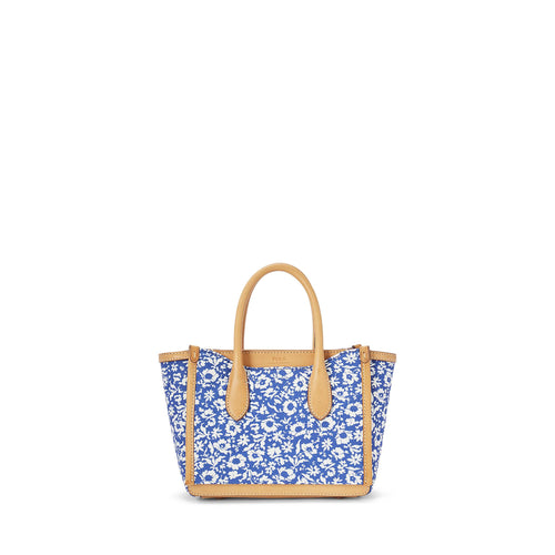 Load image into Gallery viewer, CANVAS FLORAL MINI SLOANE SATCHEL - Yooto
