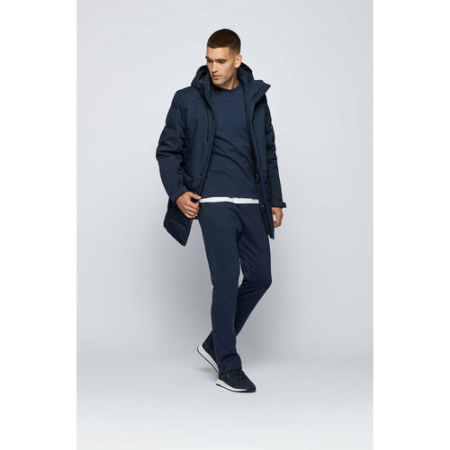 Load image into Gallery viewer, COTTON-JERSEY TRACKSUIT BOTTOMS WITH CURVED LAYERED LOGO - Yooto
