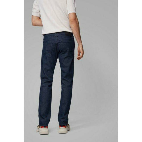Load image into Gallery viewer, REGULAR-FIT JEANS IN DARK-BLUE CASHMERE-TOUCH DENIM - Yooto
