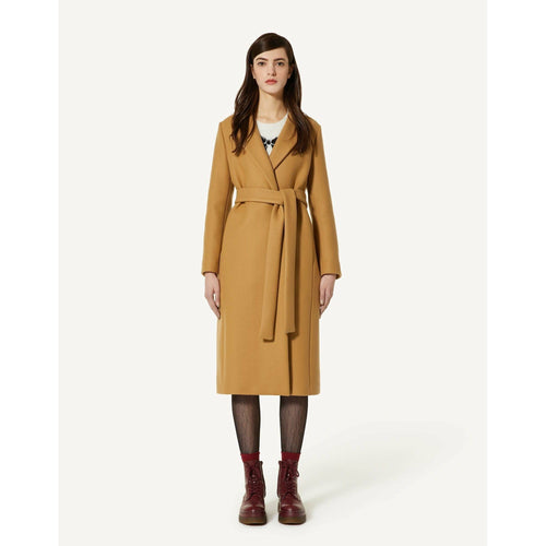 Load image into Gallery viewer, BELTED DOUBLE WOOL-CASHMERE COAT - Yooto
