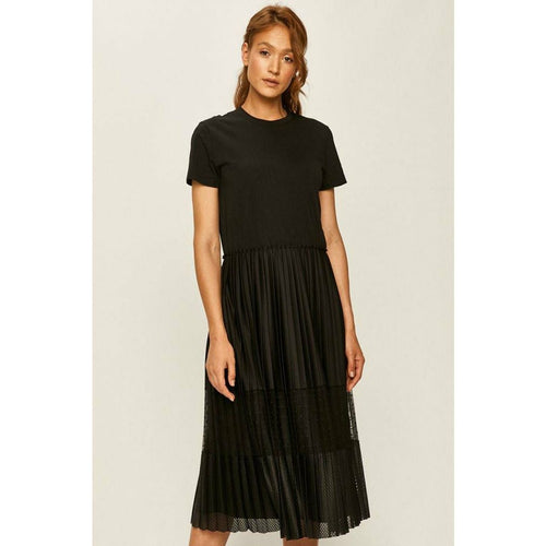 Load image into Gallery viewer, T-SHIRT PANELLED PLEATED DRESS - Yooto
