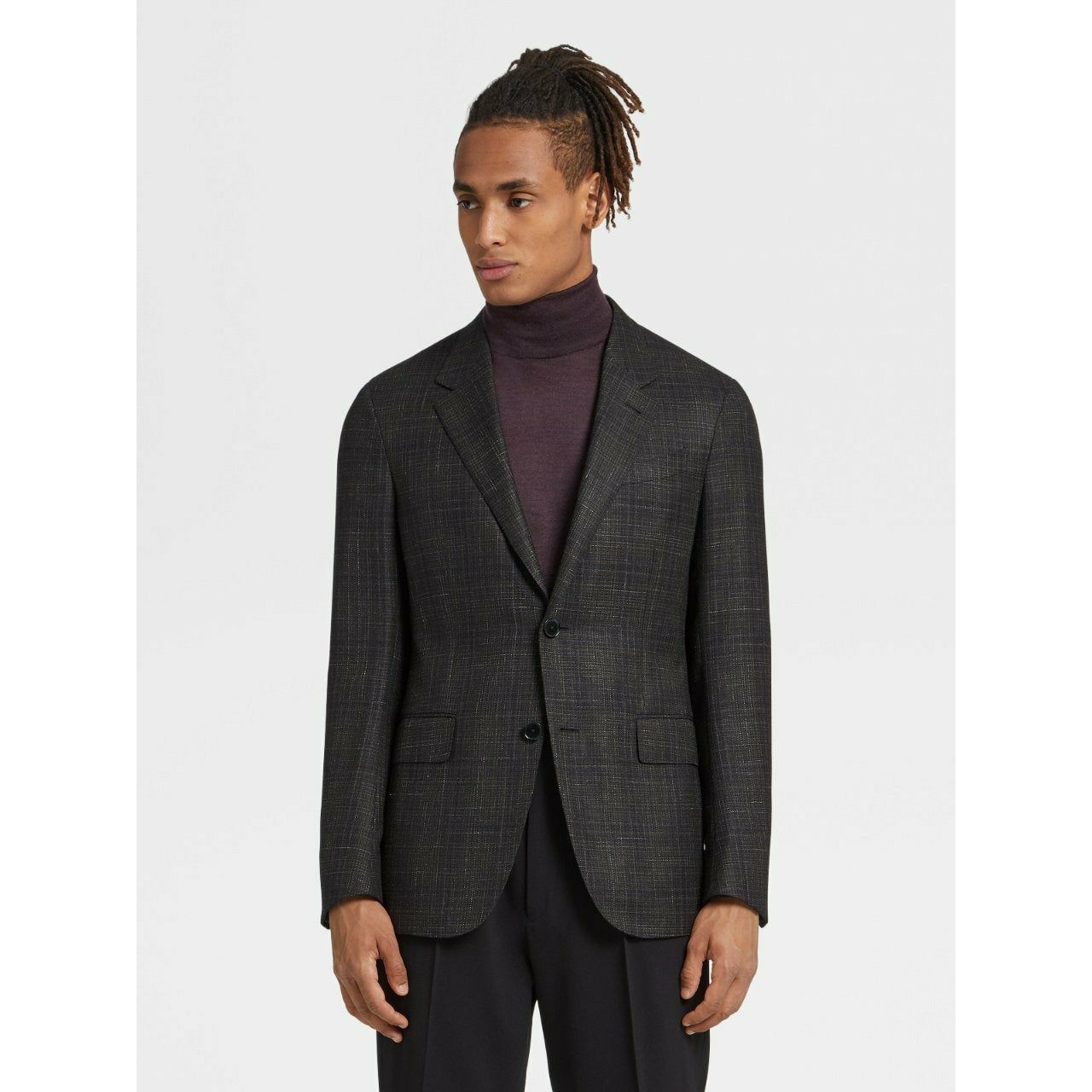 WOOL CASHMERE SILK AND LINEN JACKET DROP 7 - Yooto