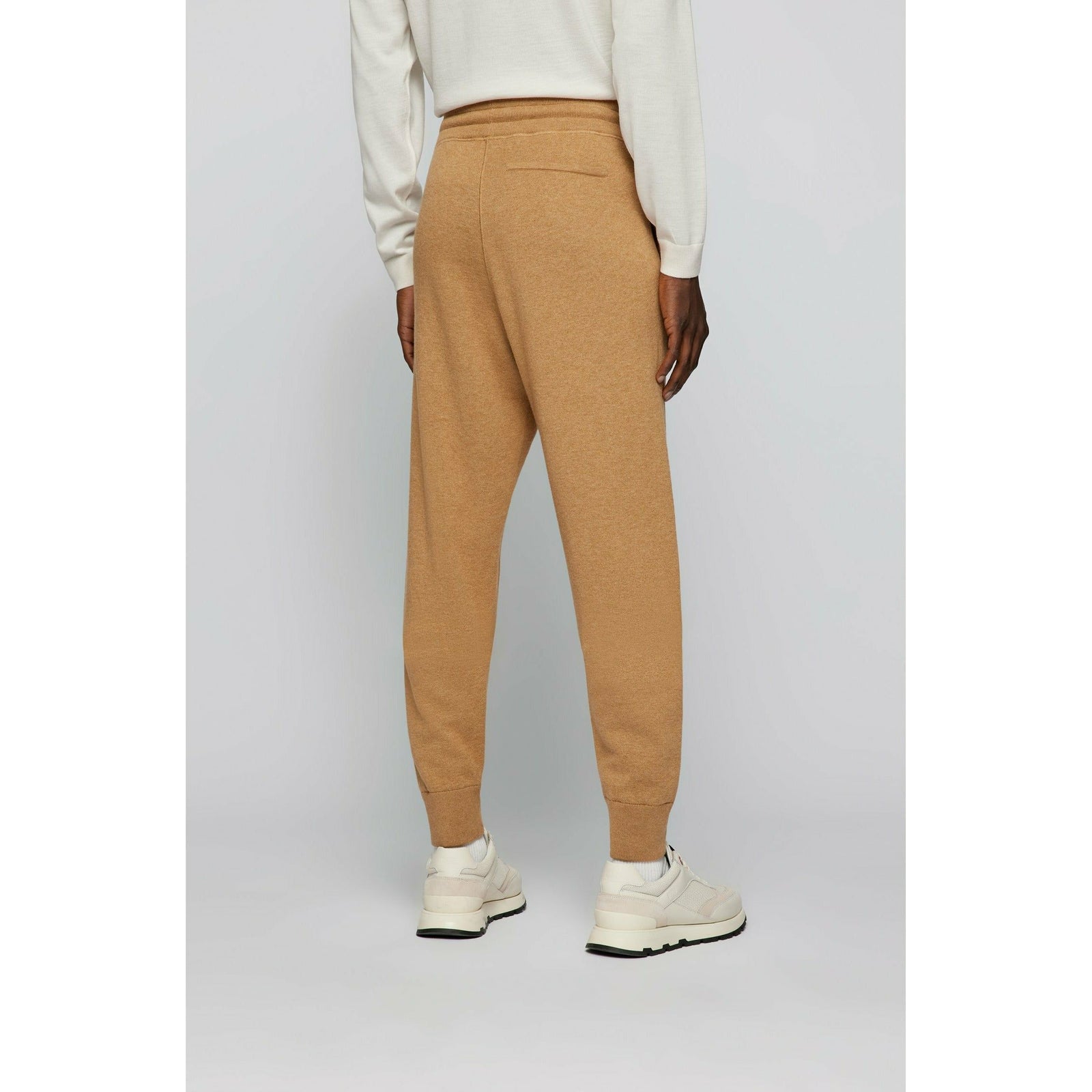 REGULAR-FIT TRACKSUIT BOTTOMS IN COTTON AND VIRGIN WOOL - Yooto