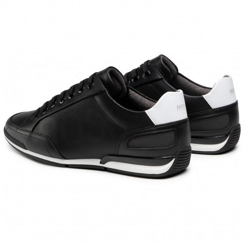 Load image into Gallery viewer, LOW-PROFILE LEATHER TRAINERS WITH PERFORATED DETAILING - Yooto

