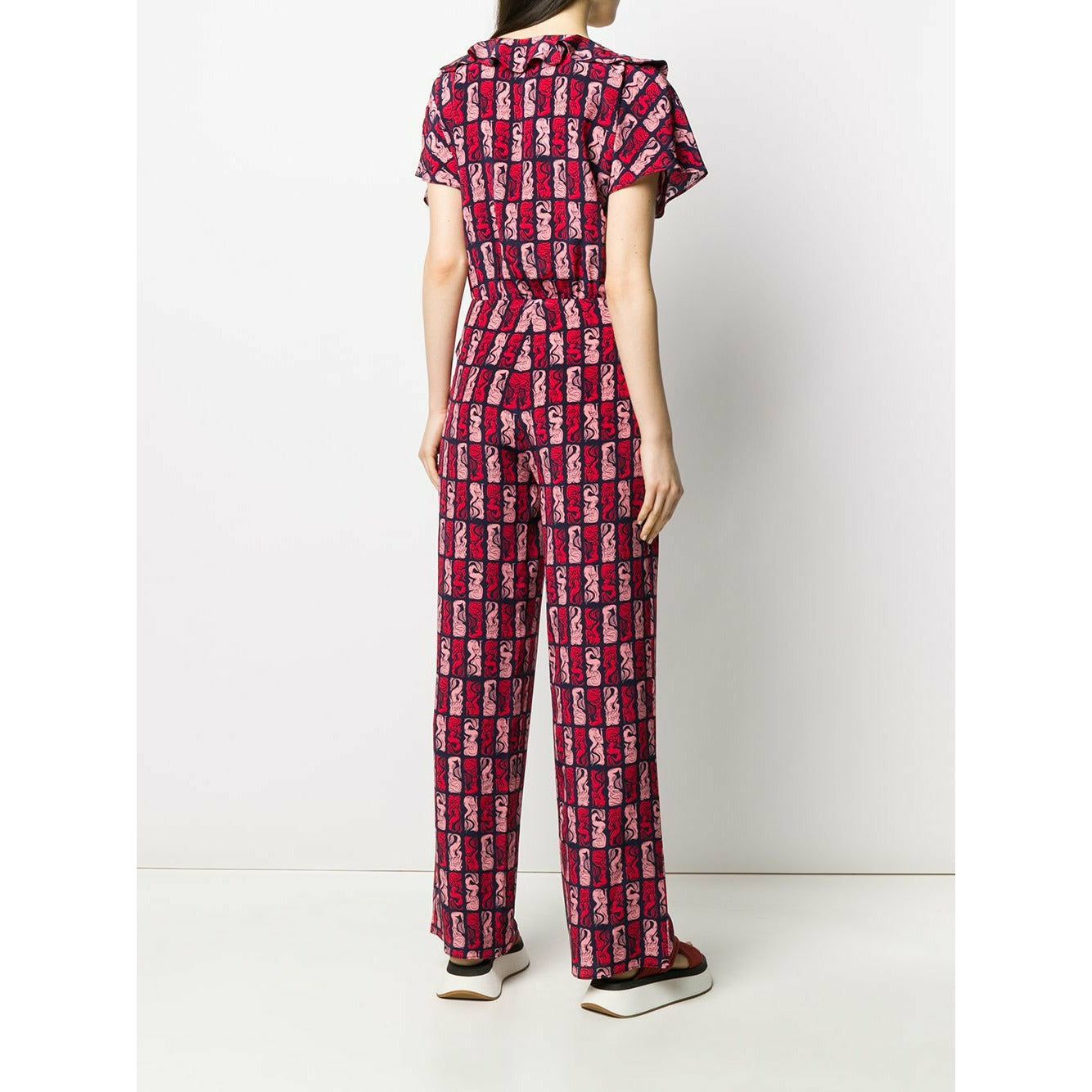 MERMAID-PRINT STRAIGHT-LEG JUMPSUIT - Yooto