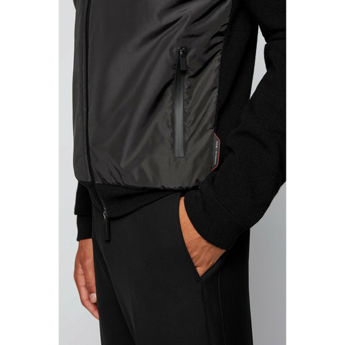 Load image into Gallery viewer, LOGO-ZIP HYBRID JACKET WITH DETACHABLE HOOD - Yooto
