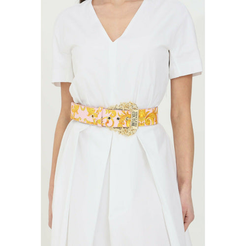 Load image into Gallery viewer, PATTERNED BELT WITH MAXI LIGHT GOLD BUCKLE - Yooto

