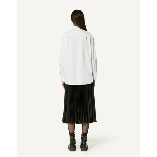 Load image into Gallery viewer, COTTON POPLIN AND LACE SHIRT - Yooto
