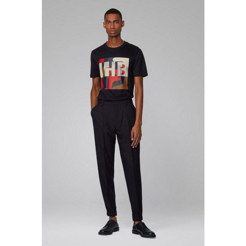 Load image into Gallery viewer, COTTON T-SHIRT WITH MONOGRAM AND CAMOUFLAGE PRINT - Yooto
