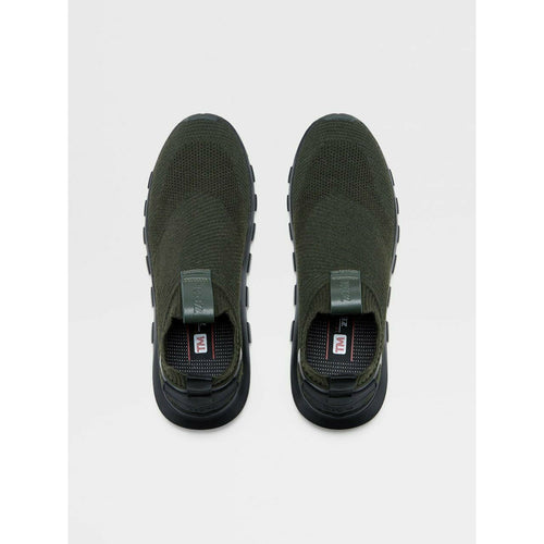 Load image into Gallery viewer, MILITARY GREEN TECHMERINO™ SOCK 2.0 SLIP-ON SNEAKERS - Yooto
