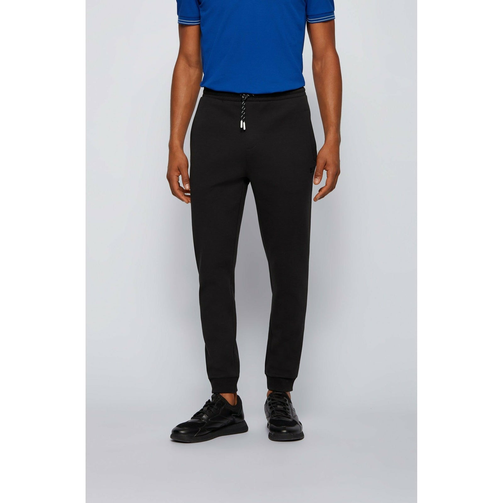 CUFFED TRACKSUIT BOTTOMS WITH STRIPED DRAWCORD - Yooto