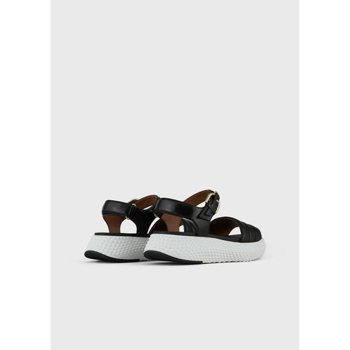 Load image into Gallery viewer, LEATHER PLATFORM SANDALS WITH CONVEX STRIPE - Yooto
