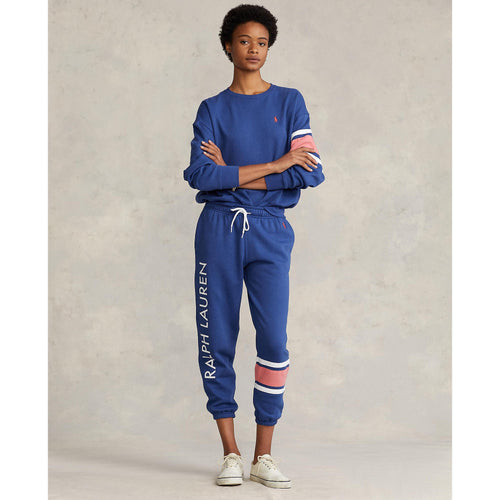 Load image into Gallery viewer, STRIPED-TRIM FLEECE TRACKSUIT BOTTOMS - Yooto
