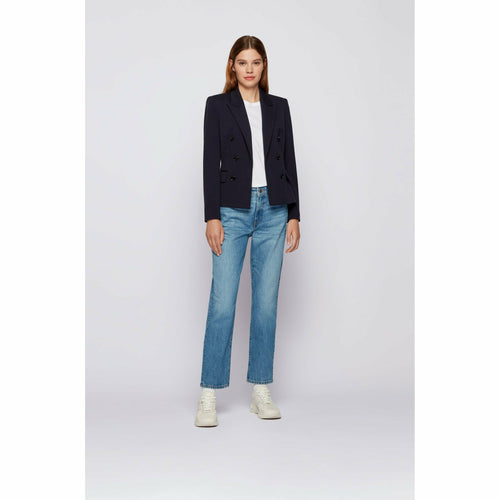 Load image into Gallery viewer, REGULAR-FIT JEANS IN MID-BLUE ITALIAN DENIM - Yooto
