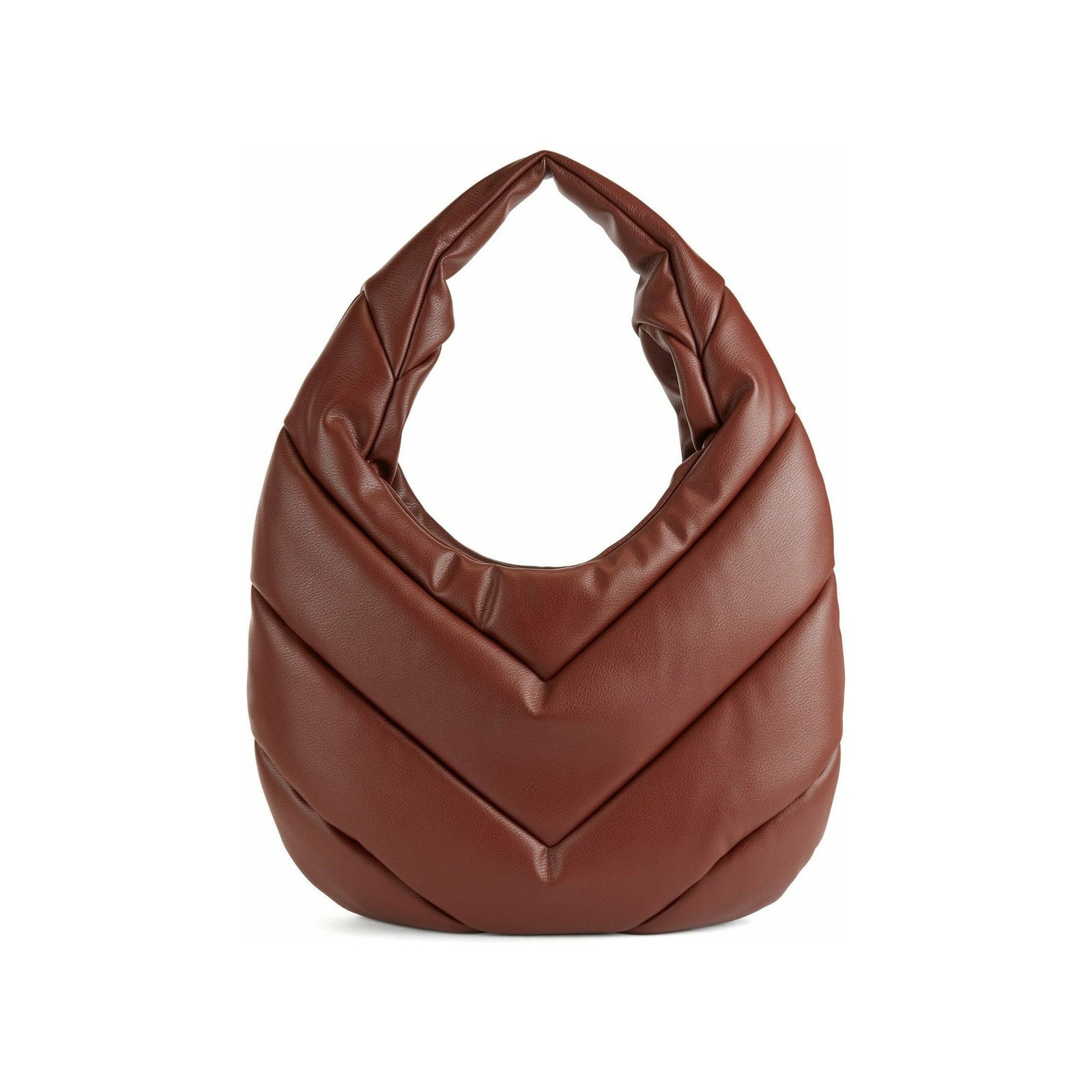QUILTED HOBO BAG IN FAUX LEATHER - Yooto