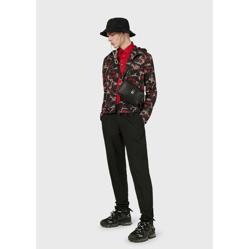 Load image into Gallery viewer, HOODED, ZIPPED BLOUSON WITH JACQUARD WAVE MOTIF - Yooto
