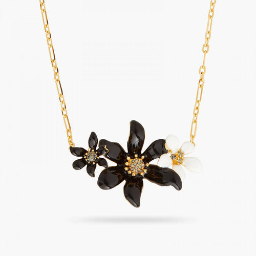 Load image into Gallery viewer, LILY AND RANUNCULUS FLOWER STATEMENT NECKLACE - Yooto
