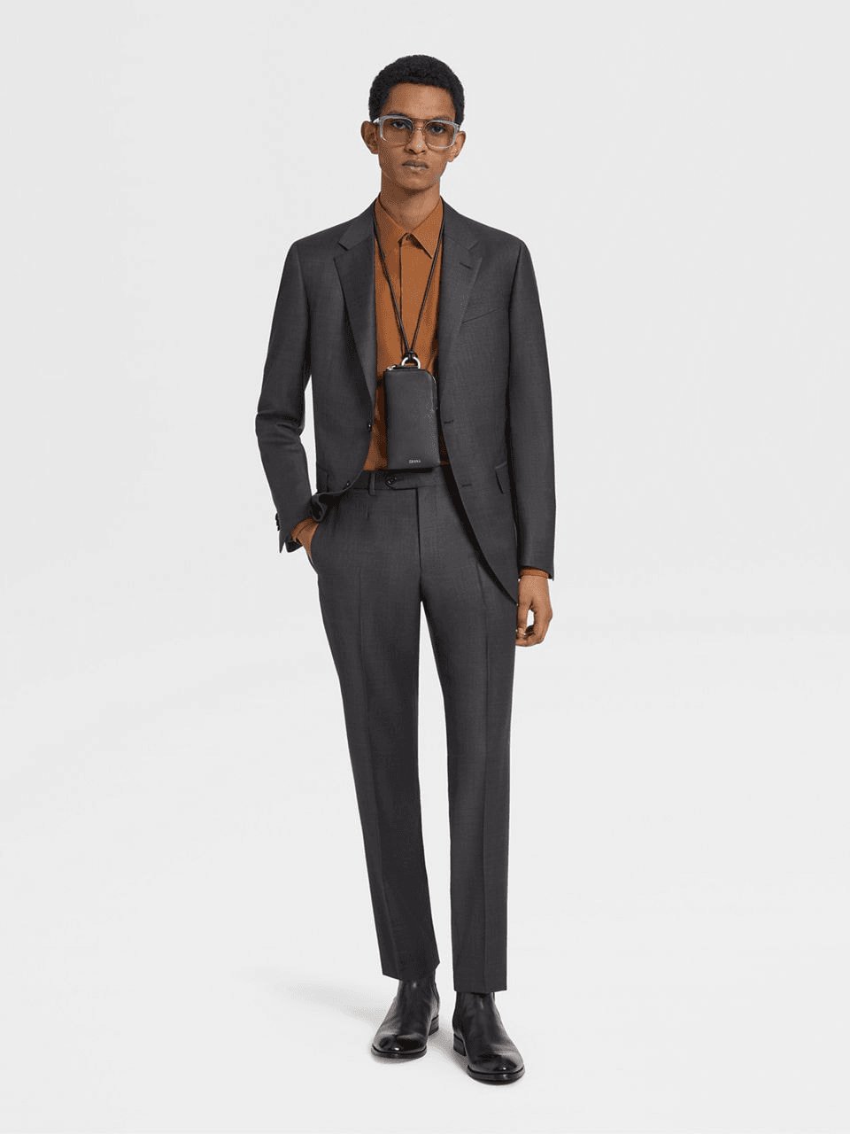 ZEGNA DARK GREY TROFEO™ WOOL SUIT