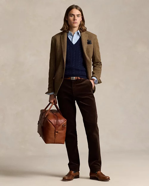 RALPH LAUREN Stretch Slim Fit Corduroy Trouser